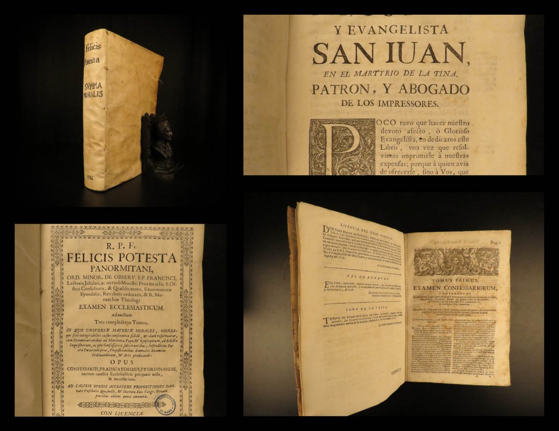 1736 BARCELONA Spain Potesta Examen Ecclesasticum: 1736 BARCELONA Spain Potesta Examen Ecclesasticum Catholic Law Sacraments Heresy Felix Potesta’s “Examen Ecclesiasticum” is an important 18th-century examination of the Catholic Church – an in