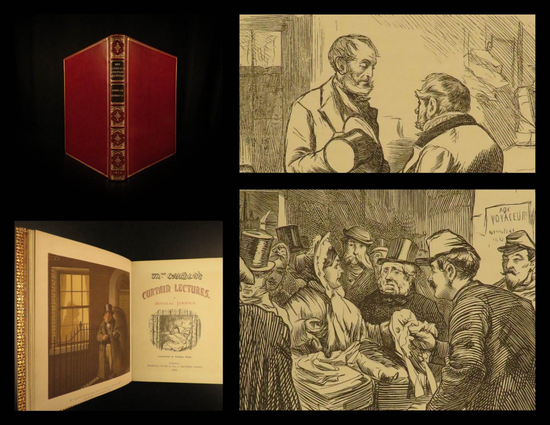 1866 FINE Binding Caudle’s Curtain Lectures Comedy (1 of 10)