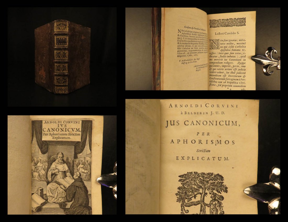 1663 LAW Arnold Corvinus Canon Aphorisms Jus Canonicum (1 of 10)