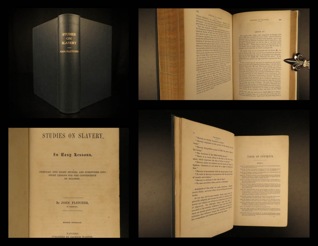 1852 1ed SLAVERY Fletcher anti Negro America (1 of 10)
