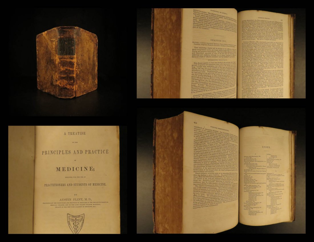 1866 1ed MEDICINE & Surgery FLINT Principles & Practice (1 of 10)
