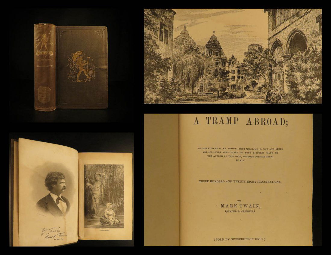 1880 1st Mark Twain A Tramp Abroad Travel Illustrated (1 of 10)