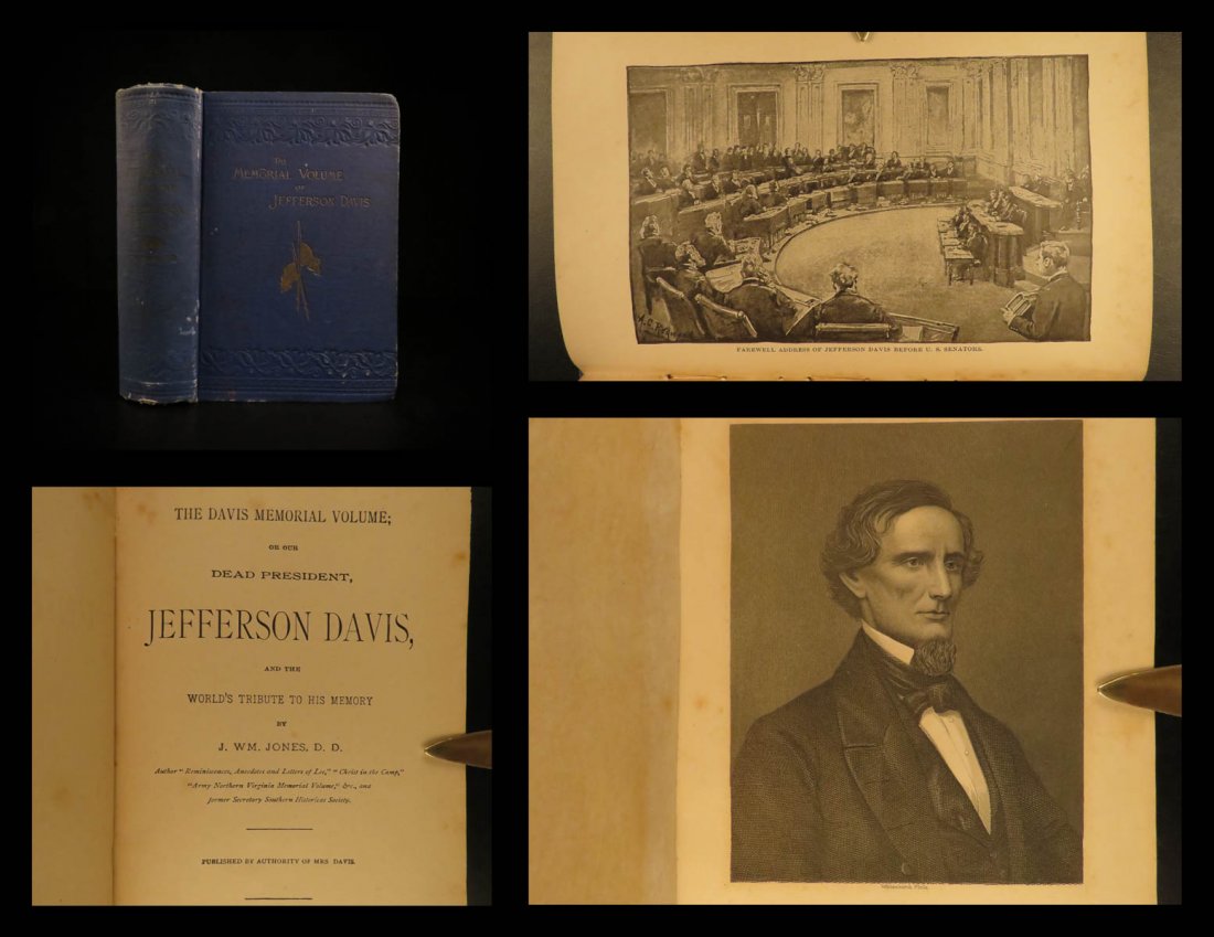 1890 1st ed Jefferson Davis Confederate Memorial (1 of 10)