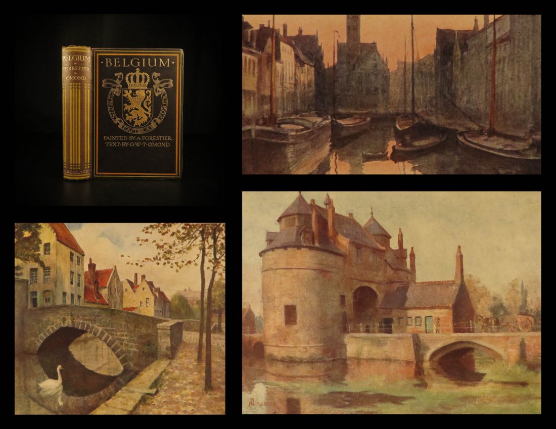 1908 1st ed BELGIUM Omond Color Illustrated (1 of 10)