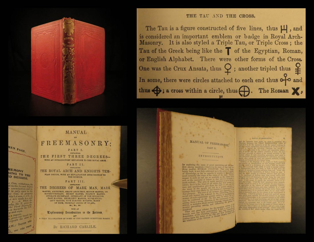 1912 Richard Carlile Freemasonry Masonic Rites Knights (1 of 10)