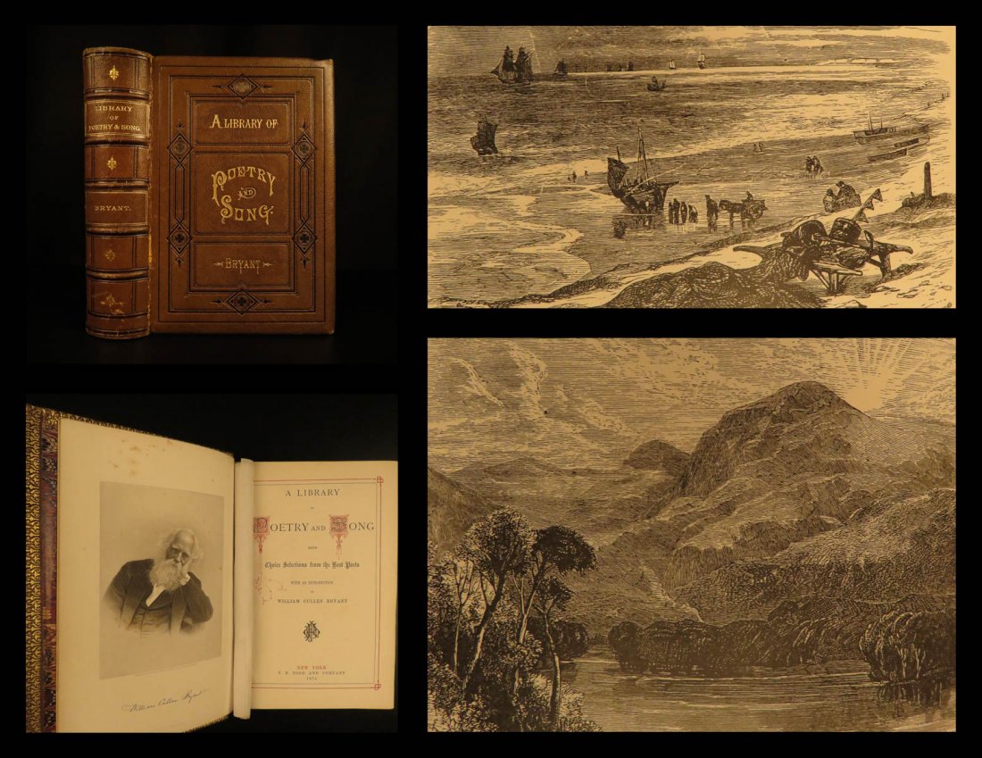 1874 BEAUTIFUL American Poems Illustrated Poetry & Song (1 of 10)