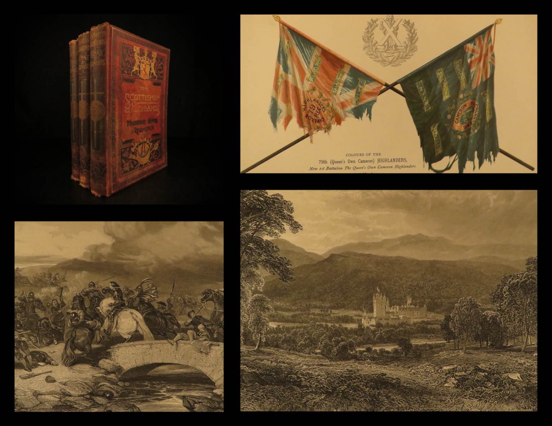 1890 History of Scottish Highlands SCOTLAND Clans Color (1 of 10)