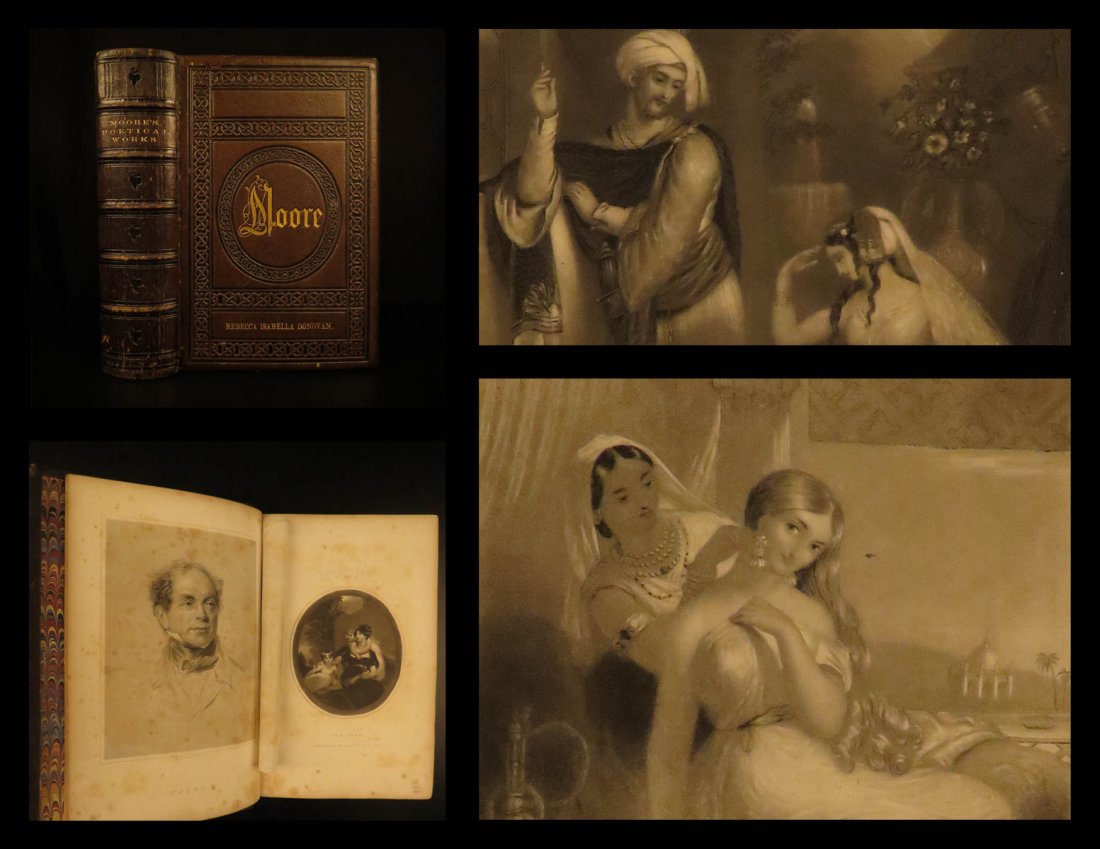 1858 EXQUISITE Thomas Moore Irish Poems Ireland (1 of 10)