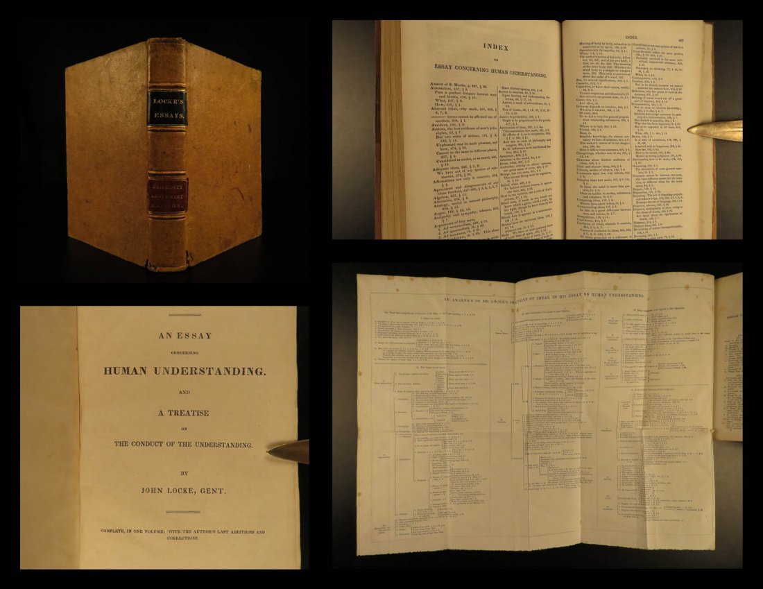 1860 John LOCKE Essay Concerning Human Understanding (1 of 10)
