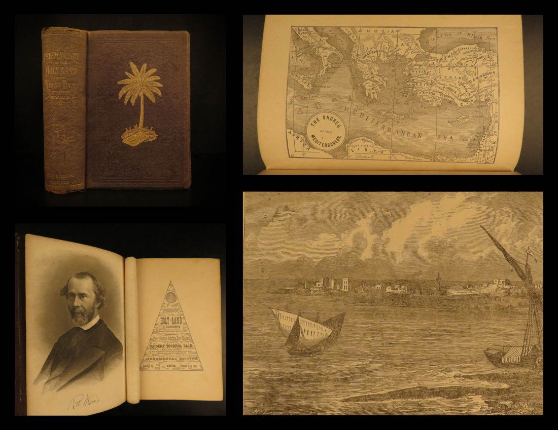 1879 Freemasonry in Holy Land Voyages Masonic Poetry (1 of 10)