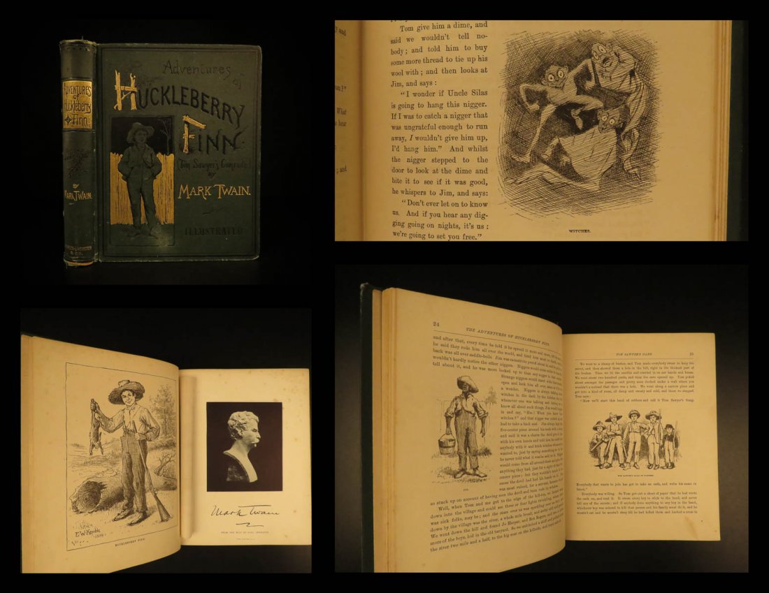 1885 1st edition Adventures of Huckleberry Finn twain (1 of 10)