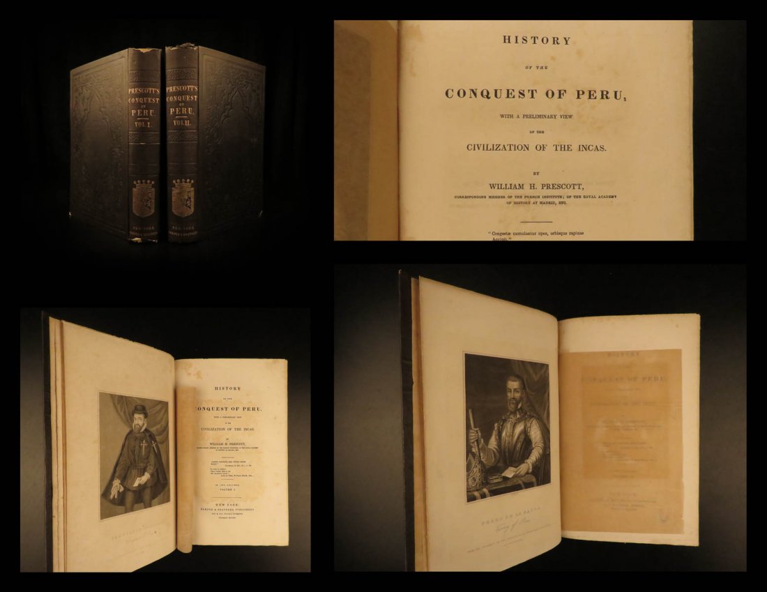 1847 1ed Conquest of PERU Inca Empire Francisco Pizarro (1 of 10)