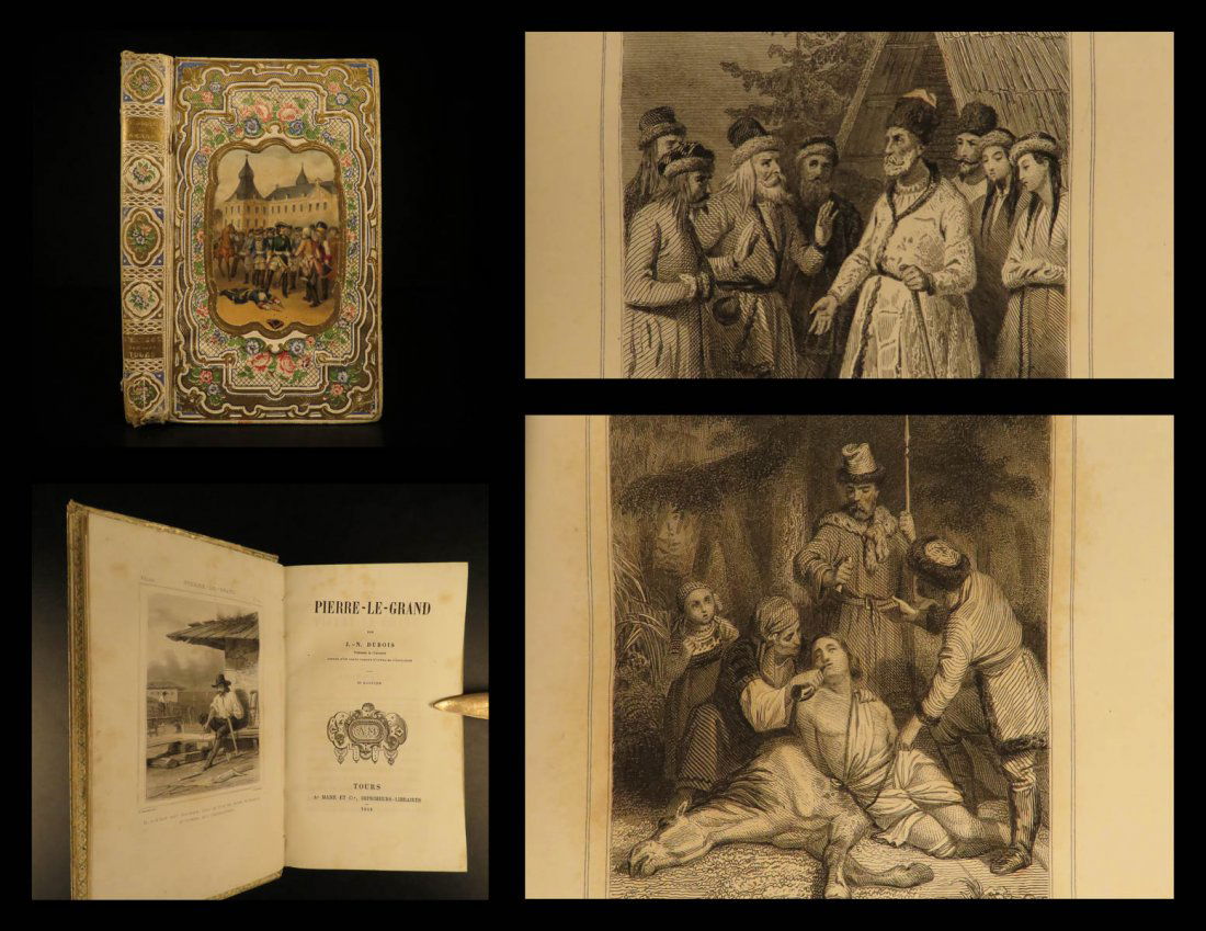 1848 BEAUTIFUL BINDING Peter the Great Russia French (1 of 10)