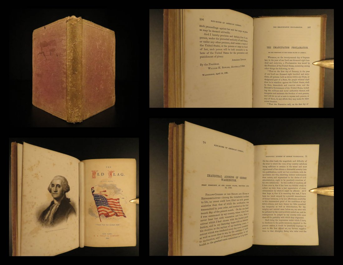 1866 AMERICAN Documents Constitution Declaration (1 of 10)