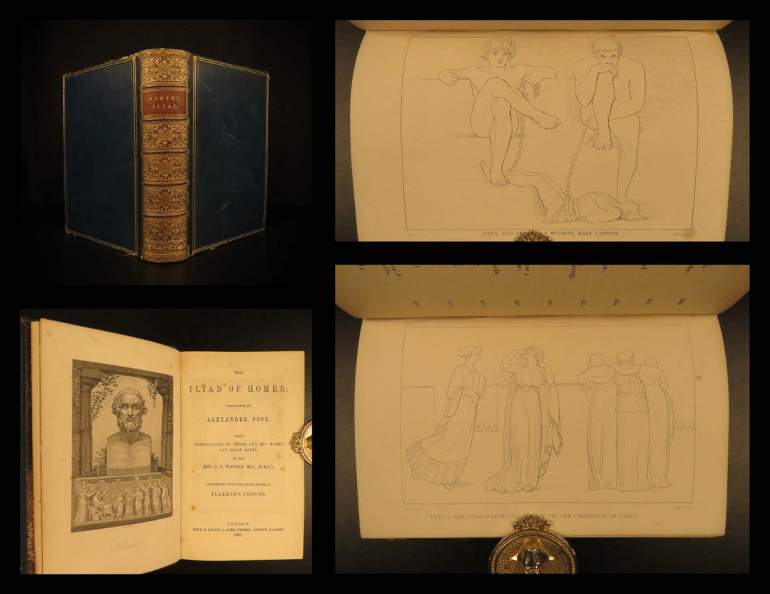 1867 Homer Iliad Greek Mythology English Alexander Pope (1 of 10)