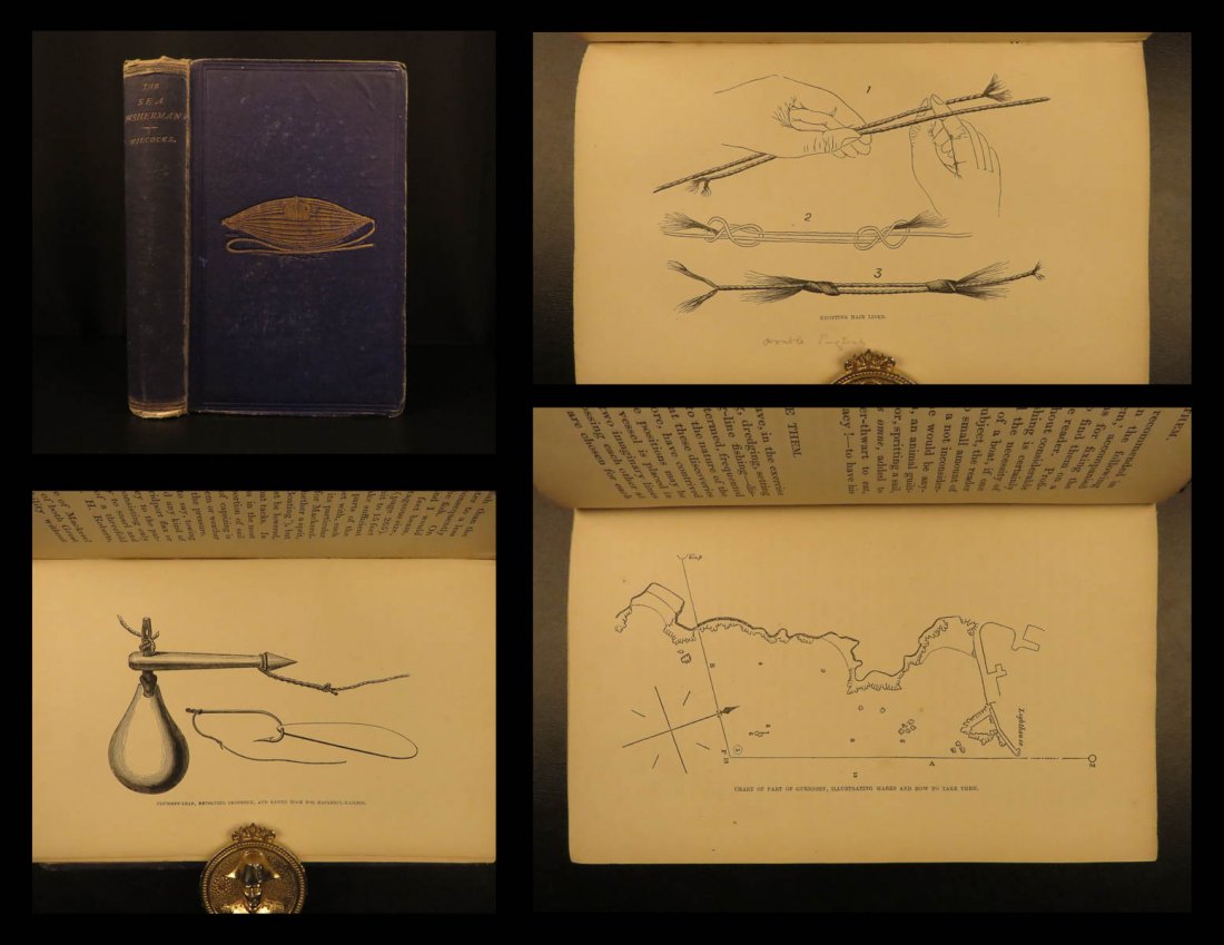 1868 FISHING Sea Fisherman Wilcocks British Angling (1 of 10)