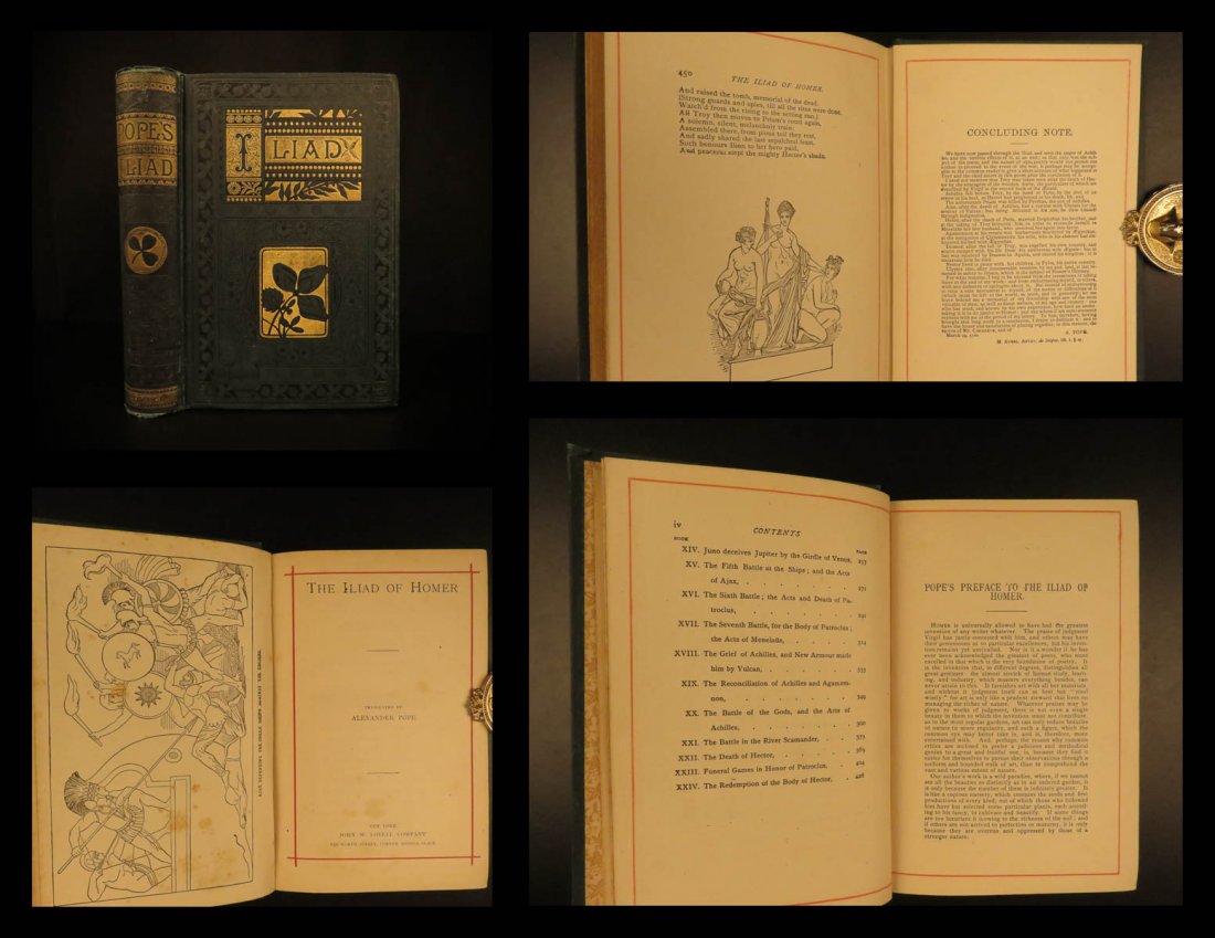 1880 Homer ILIAD Greek Mythology English Alexander Pope: 1880 Homer ILIAD Greek Mythology English Alexander Pope English Trojan War Homer, a legendary Greek poet, is responsible for two of the most memorable poems of mythology, the ‘Odyssey’ and the ‘