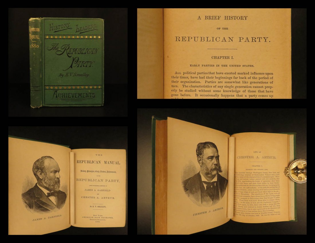 1880 1st ed Republican American Government Politics (1 of 10)