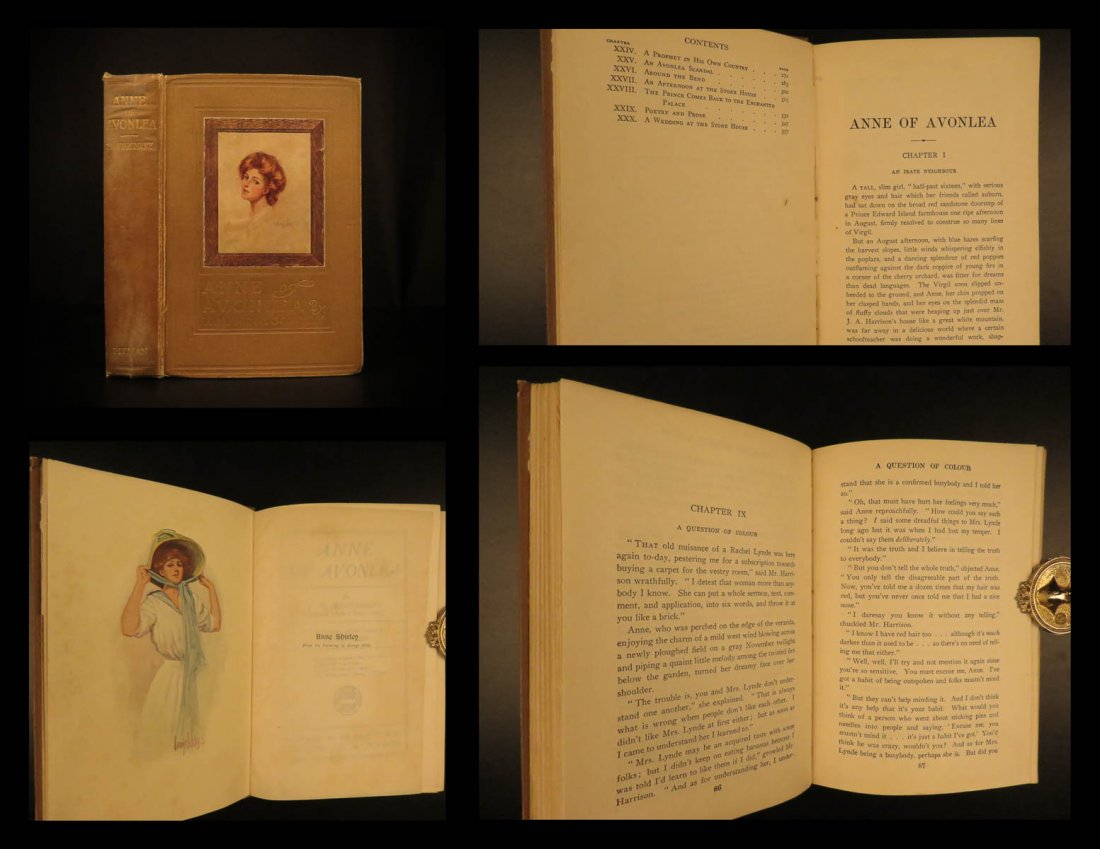 1909 1st ed Anne of Avonlea Green Gables Literature: 1909 1st ed Anne of Avonlea Green Gables Literature Orphan Story Montgomery Canada’s most enduringly popular author, Lucy M. Montgomery is best known for her novels Anne of Green Gables (1908) and E
