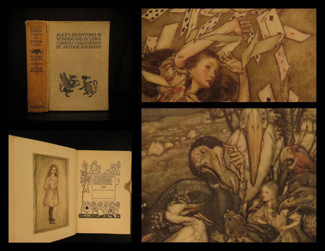 1933 Alice in Wonderland Carroll Arthur Rackham ART (1 of 10)