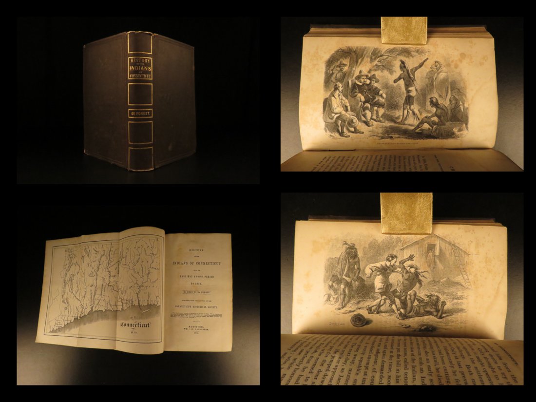 1852 History of INDIANS of Connecticut Pequots Mohegans (1 of 10)