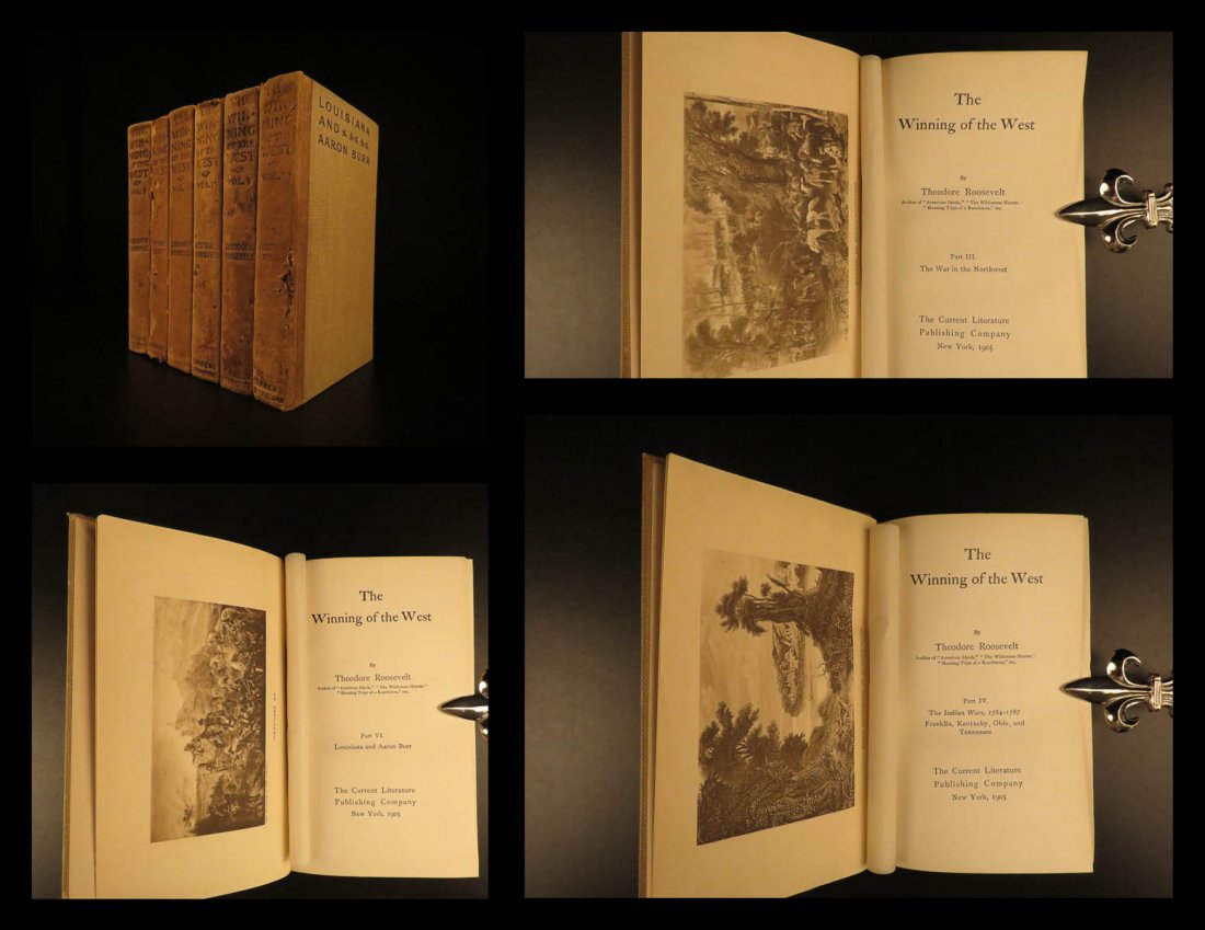 1905 RARE Theodore Roosevelt Winning of the West (1 of 10)