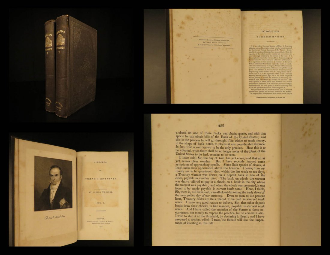 1839 Daniel Webster American Politics Economics Congres (1 of 10)