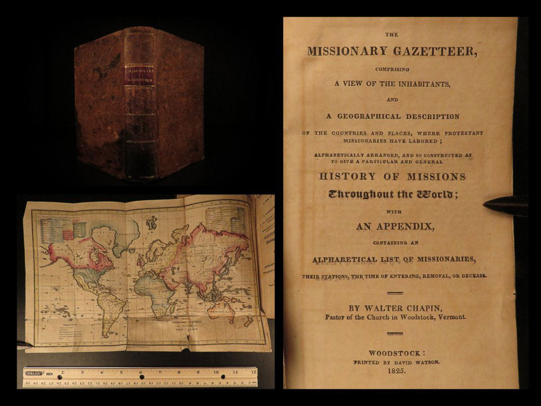 1825 1ed Missionary Gazetteer Chapin Slavery Indians (1 of 10)