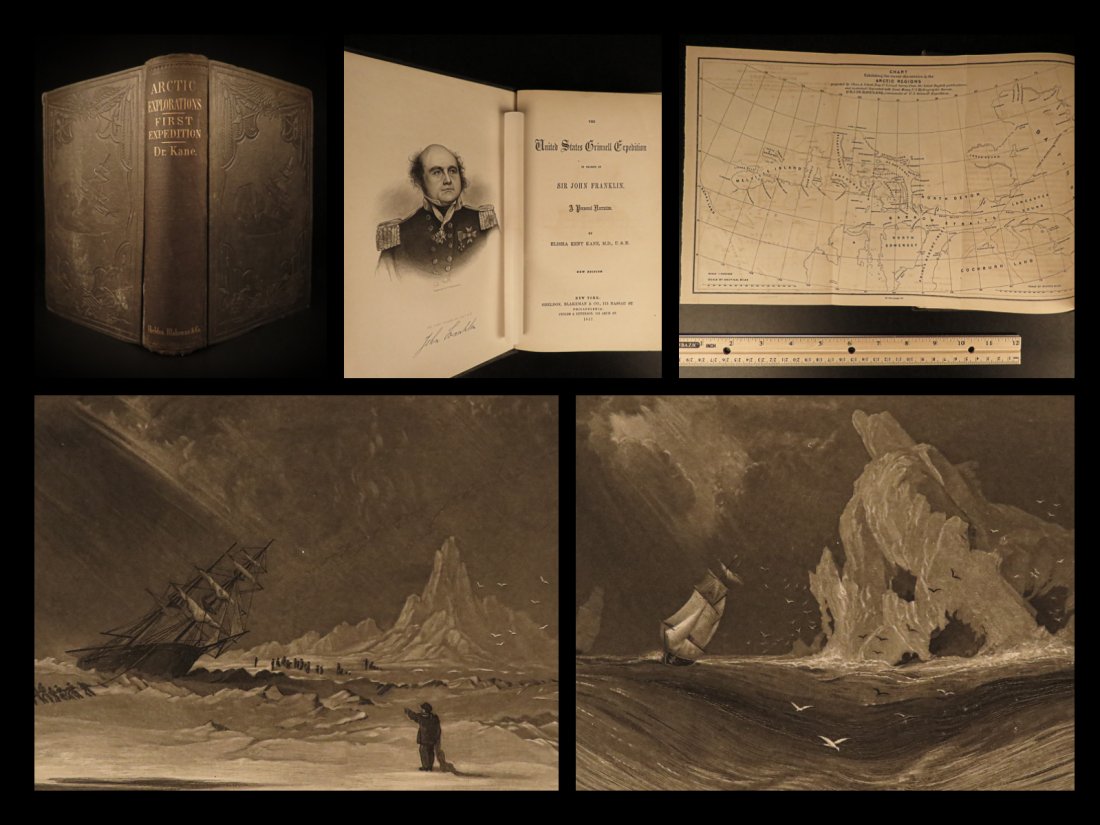 1857 Elisha Kane Arctic Explorations Voyage Franklin (1 of 10)
