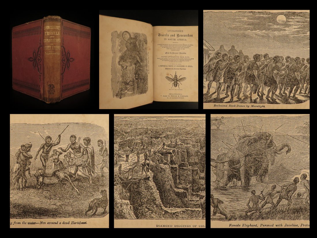 1859 1ed AFRICA David Livingstone Missionary African: 1859 1ed AFRICA David Livingstone Missionary African Travel Illustrated Zambezi “If you have men who will only come if they know there is a good road, I don't want them. I want men who will come if 