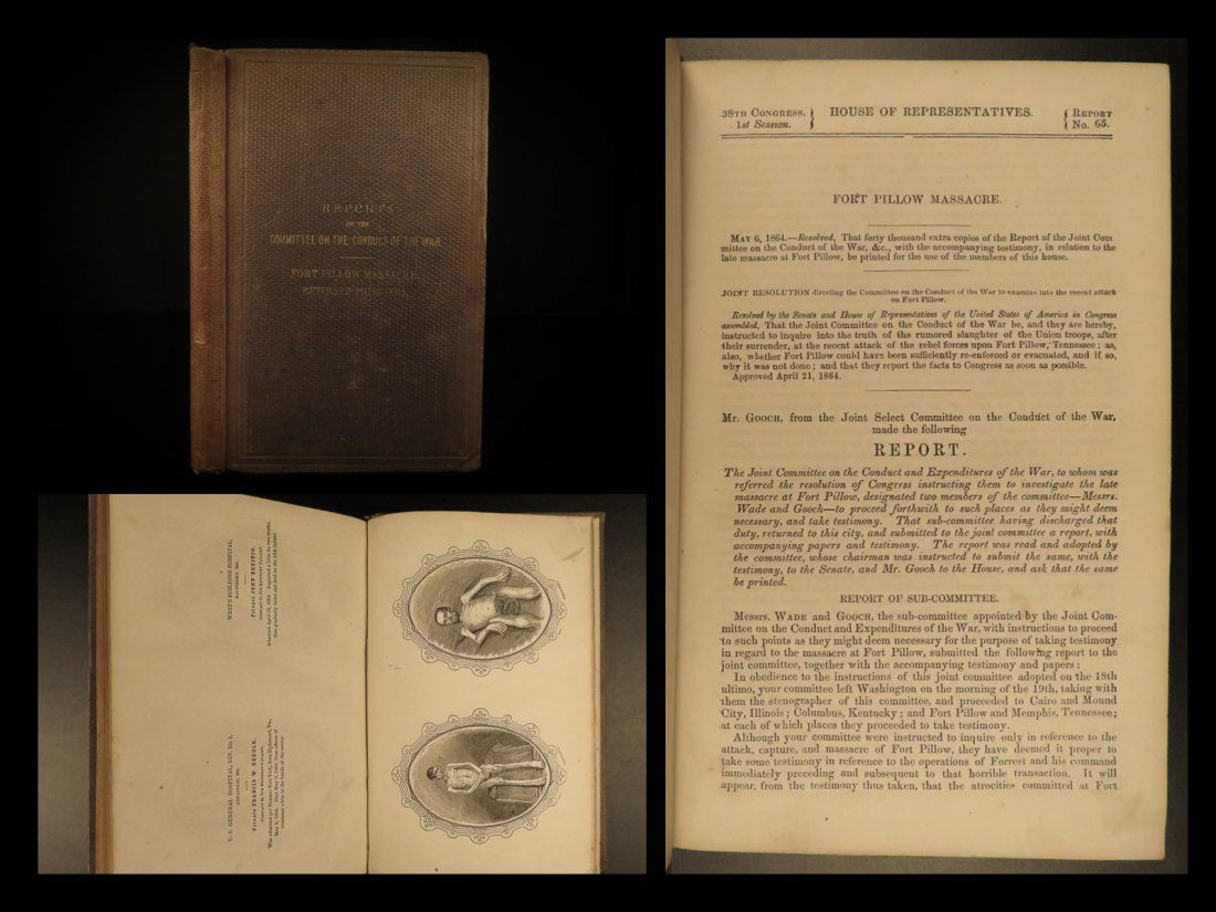 1864 1ed Civil War Fort Pillow Massacre Prisoner of War (1 of 10)