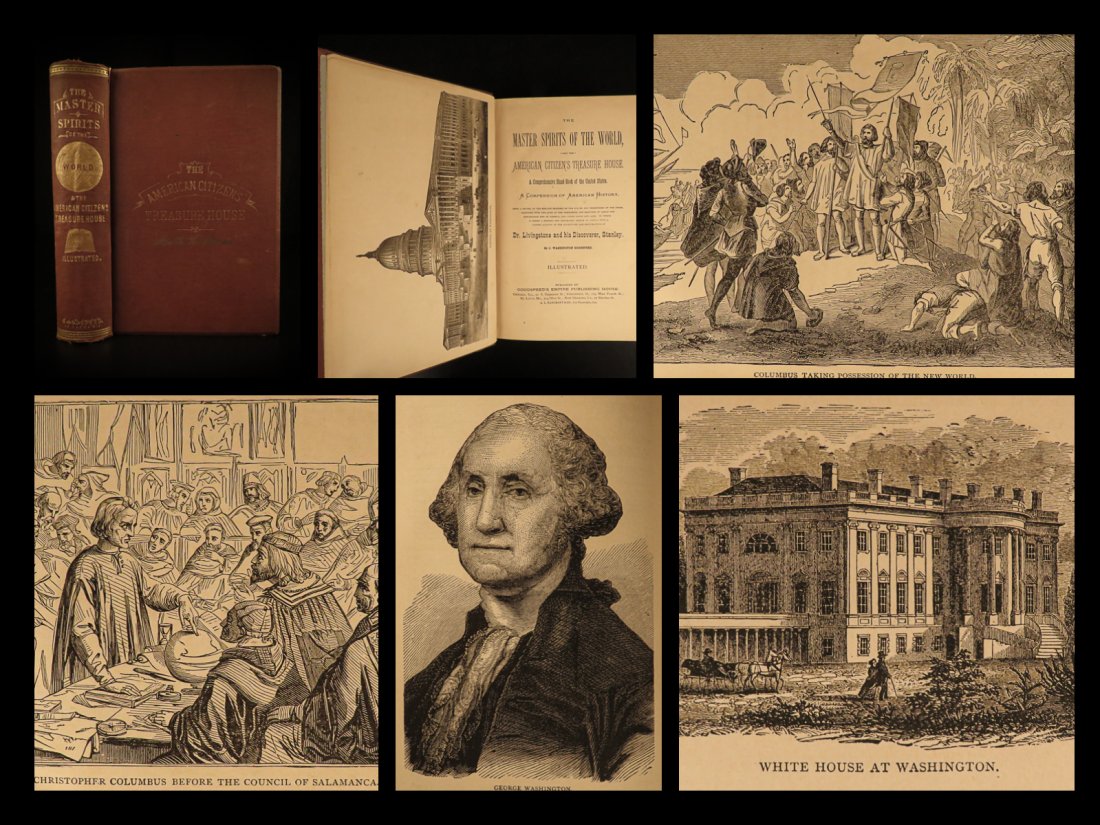 1872 1ed American US History Master Spirits Illustrated (1 of 10)