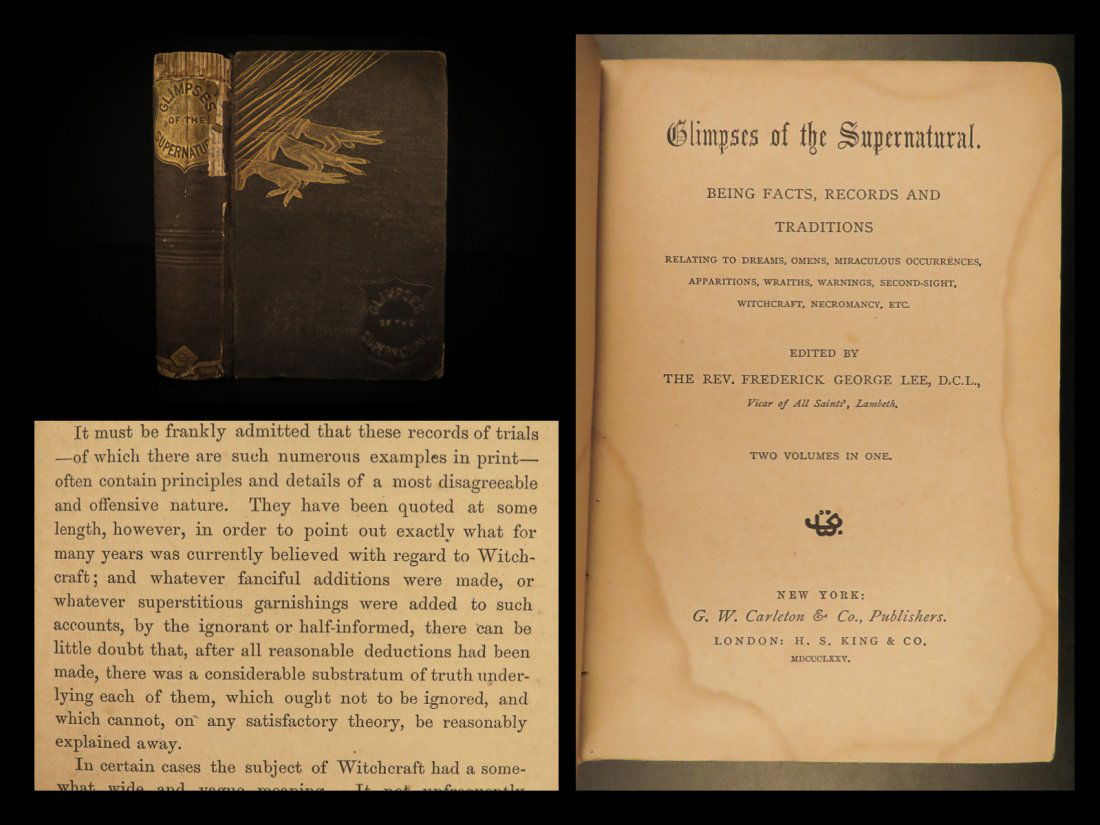 1875 WITCHCRAFT 1st ed Supernatural Glimpses Exorcisms (1 of 10)