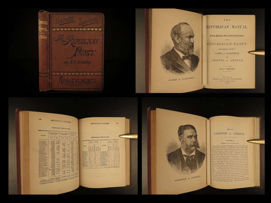 1880 Republican Manual American Government Politics (1 of 10)