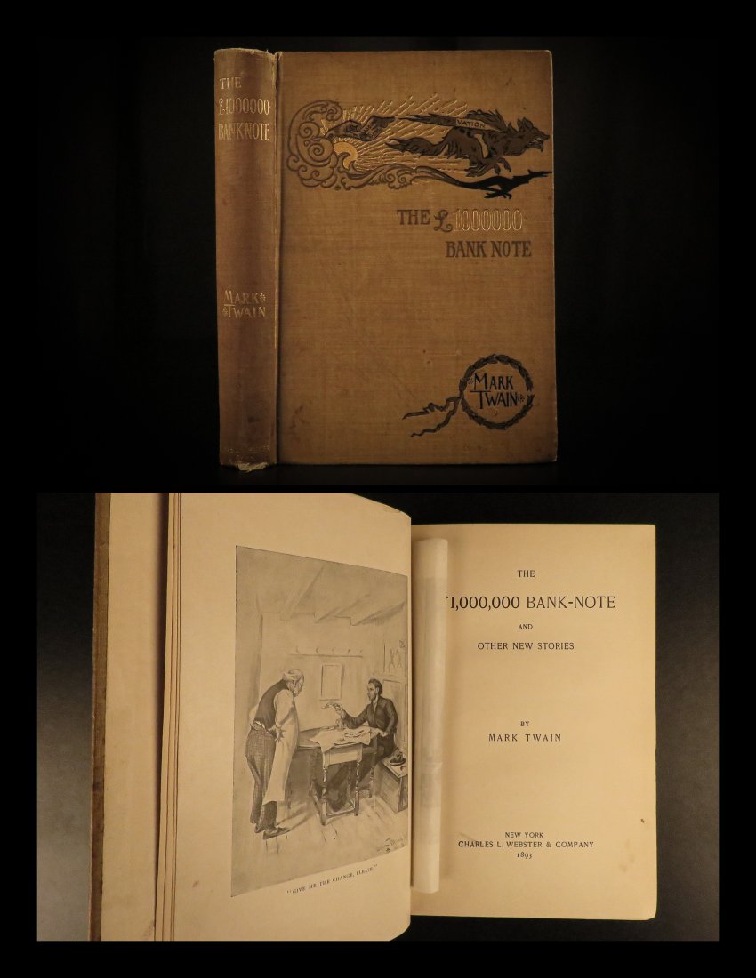 1893 1st ed Mark Twain Million Pound Bank Note (1 of 10)