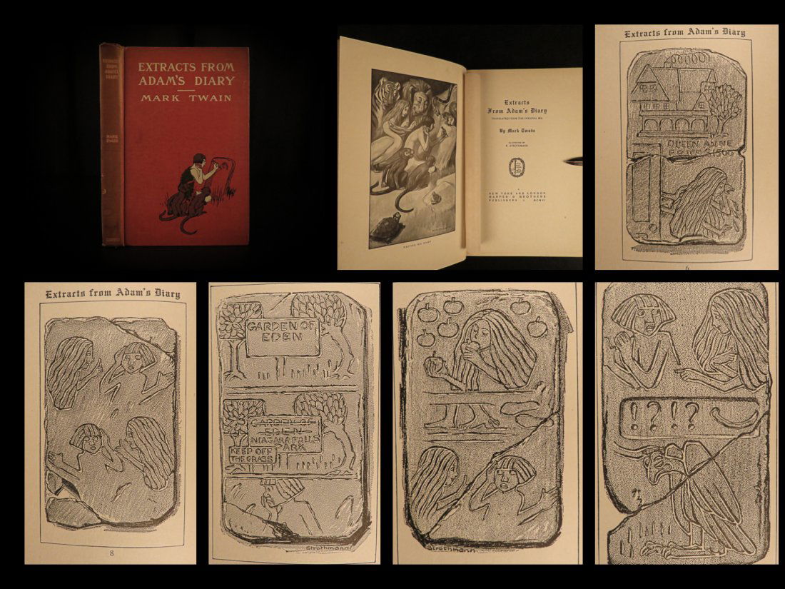 1904 1st ed Mark Twain Adam's Diary Fall of Man (1 of 10)