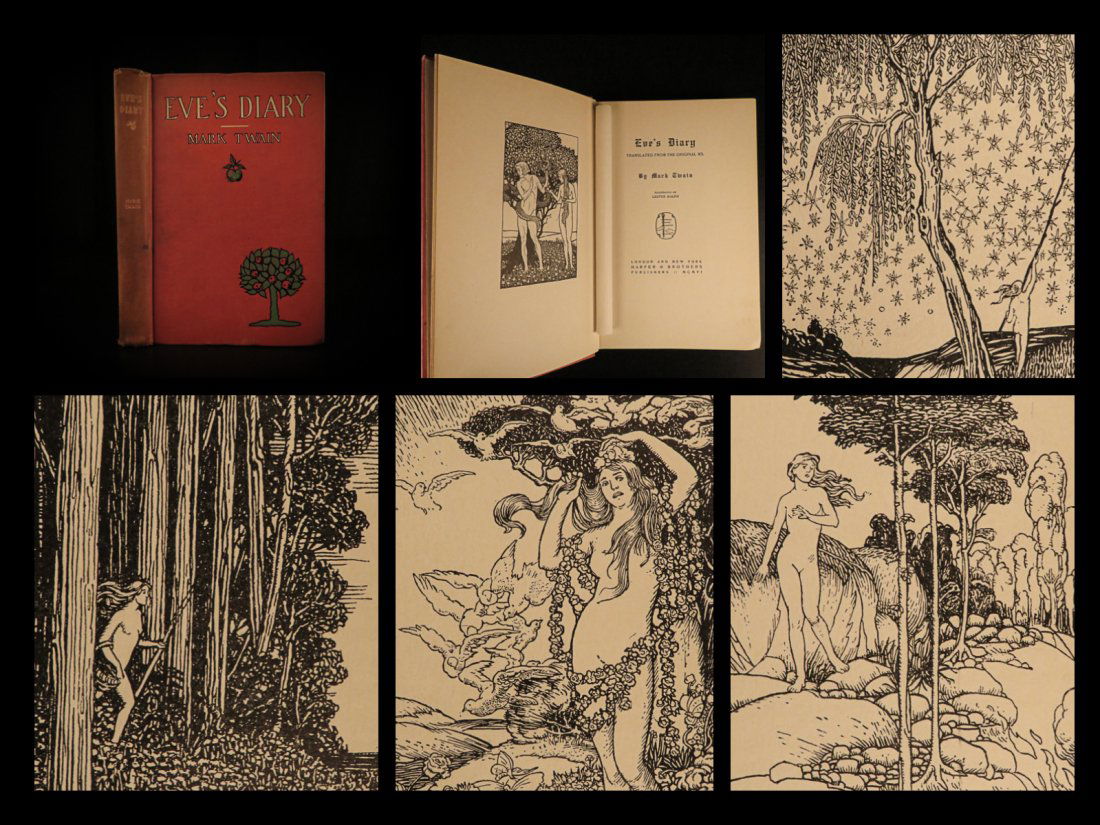 1906 1st Mark Twain EVE’S DIARY Bible Genesis (1 of 10)