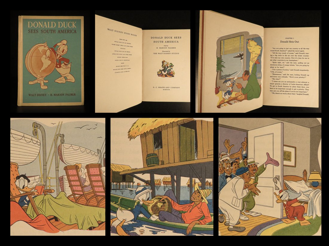 1945 1st ed Donald Duck sees South America Walt DISNEY: 1945 1st ed Donald Duck sees South America Walt DISNEY Mickey Mouse Illustrated “That’s the real trouble with the world. Too many people grow up.” – Walt Disney Mickey Mouse has long been one 