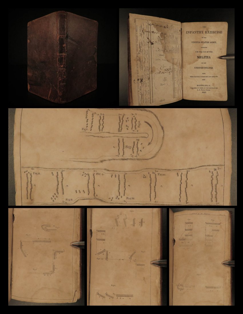 1820 US Army Infantry Exercises Military Rules (1 of 10)