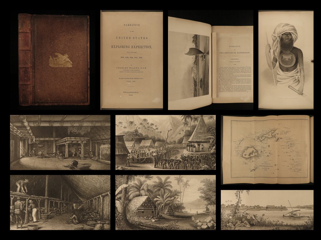 1849 Wilkes Pacific US Expedition FIJI MAP Pacific (1 of 10)