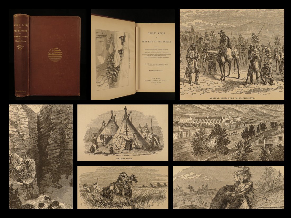 1874 Gen Randolph Marcy Thirty Years in US Army INDIANS (1 of 10)
