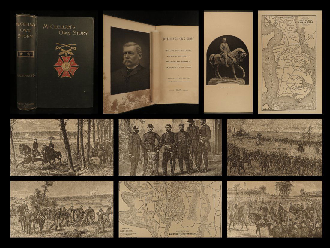 1887 Civil War 1st ed George McClellan Own Story Union (1 of 10)
