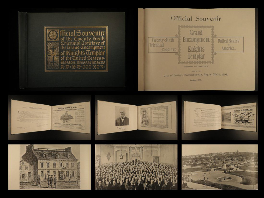 1895 Freemason Grand Encampment Souvenir Knights (1 of 10)