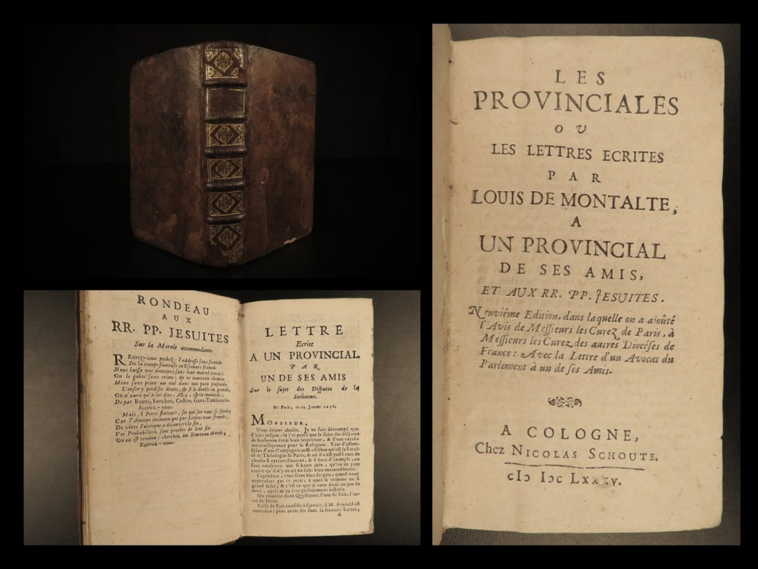 1685 Blaise Pascal Provincial Letters Witchcraft (1 of 10)