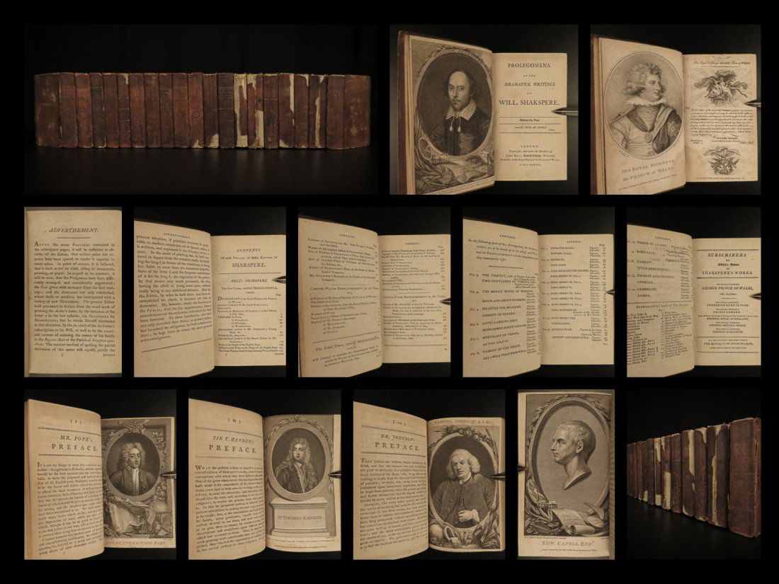 1788 Shakespeare Plays Macbeth Taming of Shrew (1 of 10)