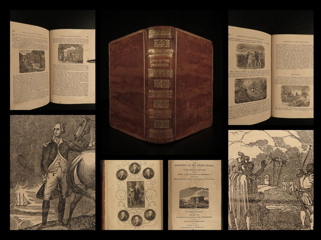 1839 Lives of US Presidents by Lincoln Illustrated (1 of 10)