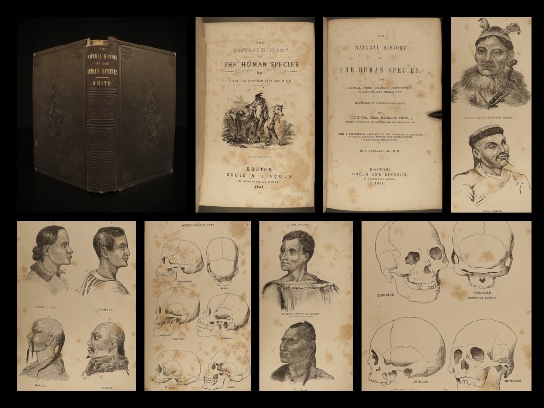 1851 Anthropology 1ed History of Humans Primitive (1 of 10)