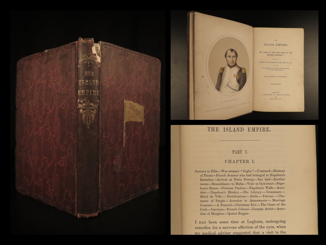 1855 Napoleon Bonaparte Exile on Elba Napoleonic Wars: 1855 Napoleon Bonaparte Exile on Elba Napoleonic Wars French Rev Island Empire Napoleon Bonaparteâ€™s military leadership in the early 19th-century is considered some of the most impactful and in