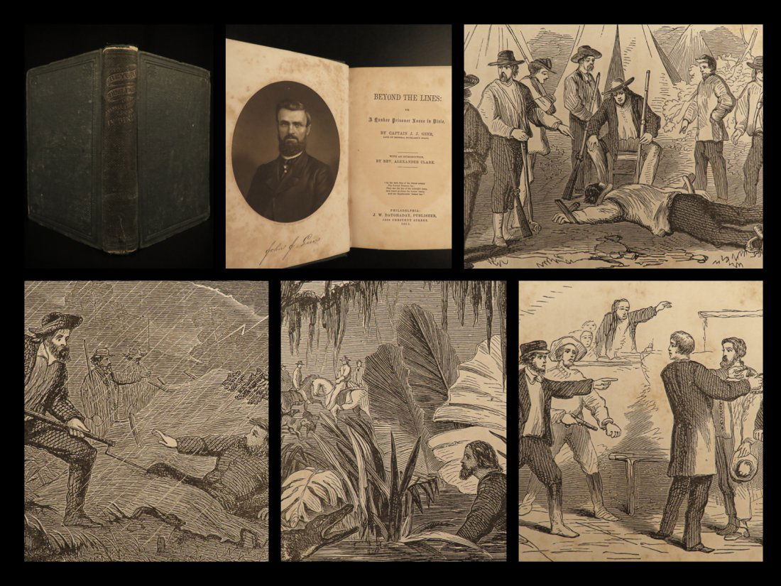1863 Confederate Prison 1ed Beyond the Lines Geer Civil (1 of 10)
