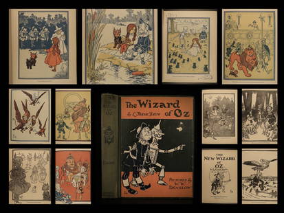 1903 WIZARD of OZ Baum Illustrated Denslow Fantasy: 1903 WIZARD of OZ Baum Illustrated Denslow Fantasy Childrenâ€™s Literature Color â€˜Weâ€™re off to see the wizard, the wonderful Wizard of Oz!” This timeless classic was first publ